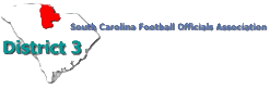 South Carolina Football Officials Association logo.